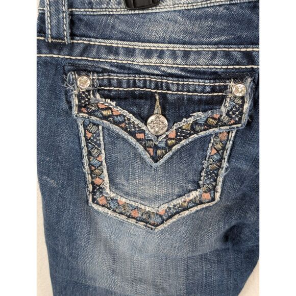 Miss Me Signature Cuffed Capri JP7189P Women's Size 25 - Picture 13 of 16